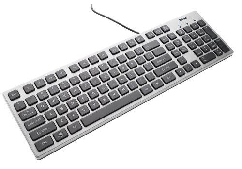 Trust Isla ES keyboard USB QWERTY White