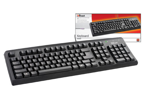 Trust KB-1120 HU keyboard PS/2 QWERTY Black