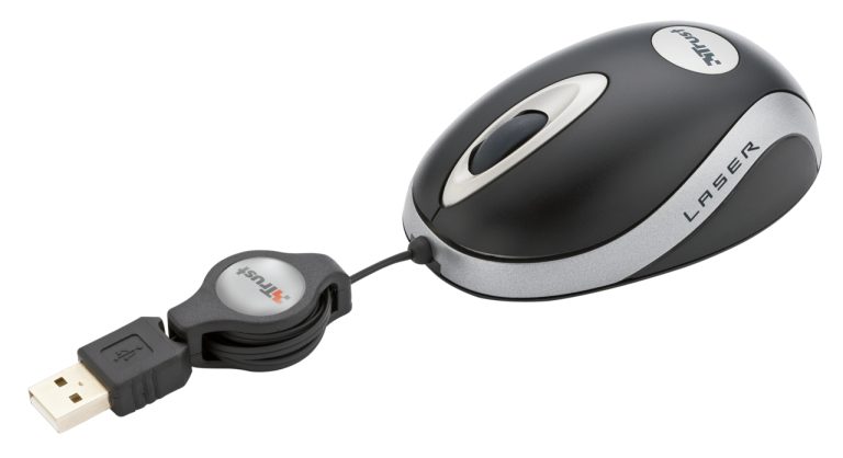 Trust Laser Combi Mini MI-6550Xp mouse USB Type-A + PS/2 800 DPI