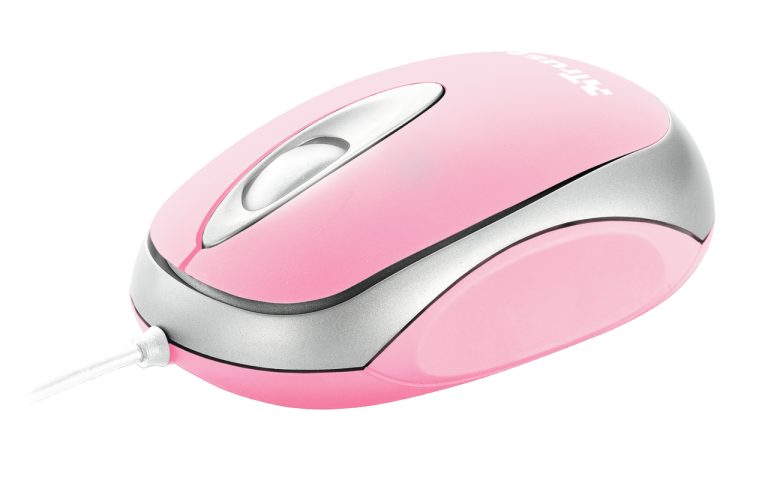 Trust Mini Travel - Pink mouse USB Type-A Optical