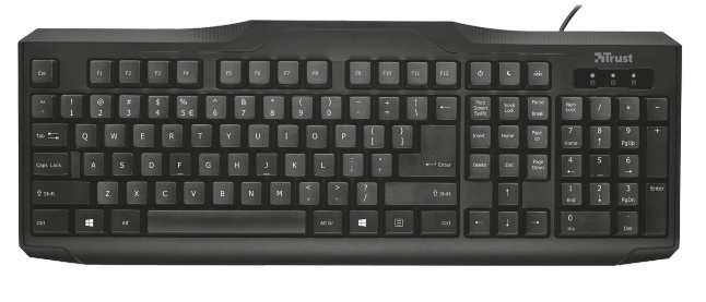 Trust ClassicLine CZ keyboard Universal USB QWERTY Black