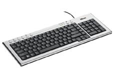 Trust Slimline Aluminium KB-1800S BE keyboard USB + PS/2