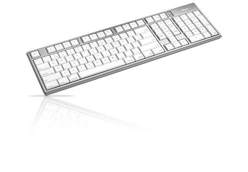 Trust Slimline Aluminium for Mac CH keyboard USB QWERTY Silver