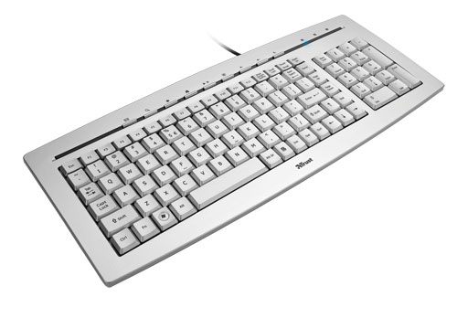 Trust Slimline BE keyboard USB AZERTY Silver