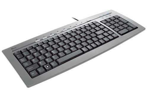 Trust Slimline KB-1400S, GR keyboard USB + PS/2