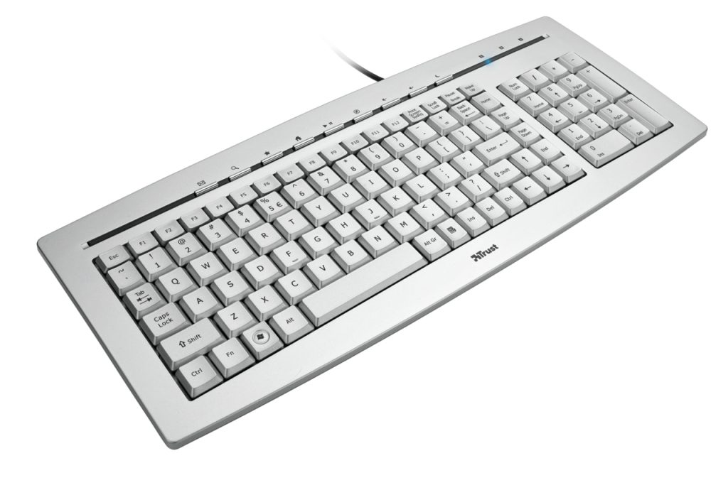 Trust Slimline keyboard USB QWERTY Silver