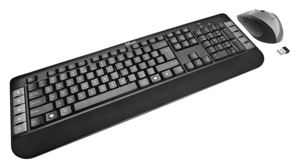 Trust Tecla Wireless Multimedia & Mouse keyboard Mouse included RF Wireless Black