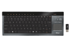 Trust Thinity Wireless Entertainment keyboard Gaming RF Wireless Black
