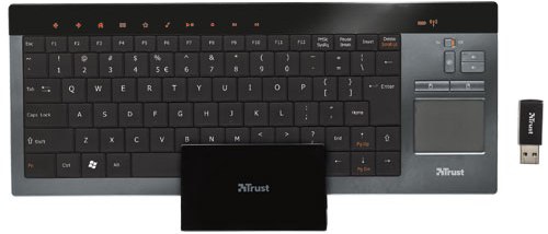 Trust Thinity Wireless Entertainment keyboard Mouse included RF Wireless Black