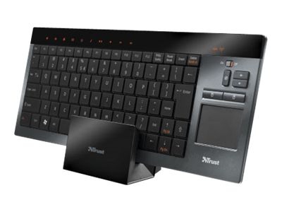 Trust Thinity Wireless Entertainment keyboard RF Wireless AZERTY Black