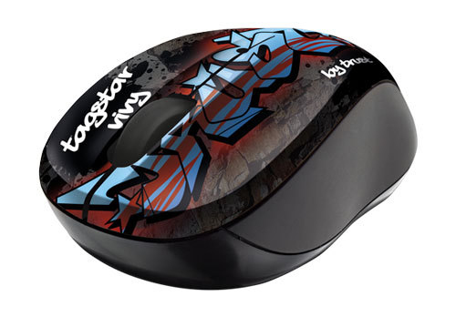 Trust Vivy Wireless Mini - Tagstar Graffiti mouse RF Wireless Optical 800 DPI