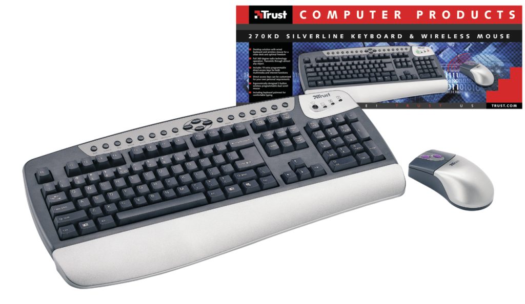Trust Wired and wireless mouse keyboard RF Wireless
